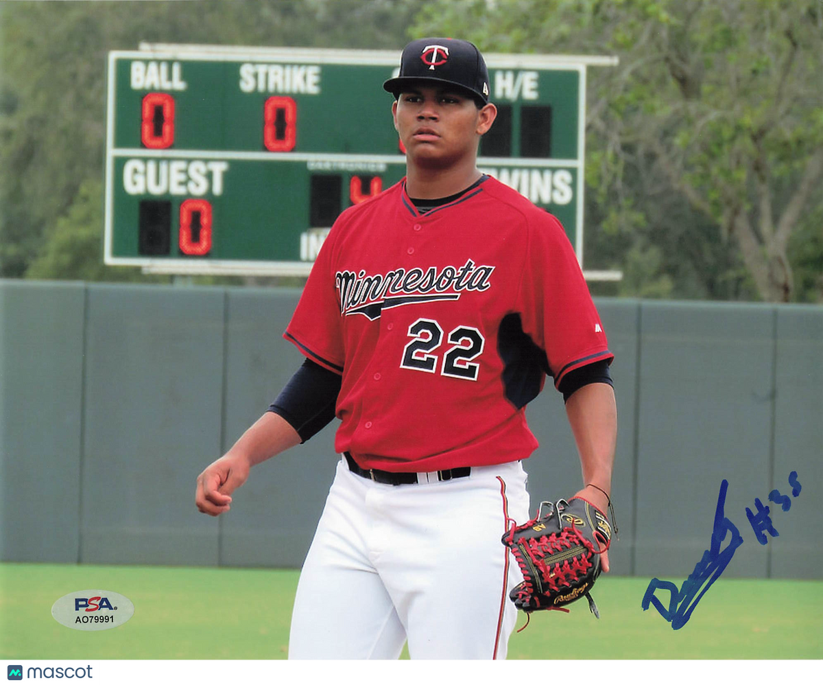 Brusdar Graterol Minnesota Twins Signed 8x10 Photo PSA