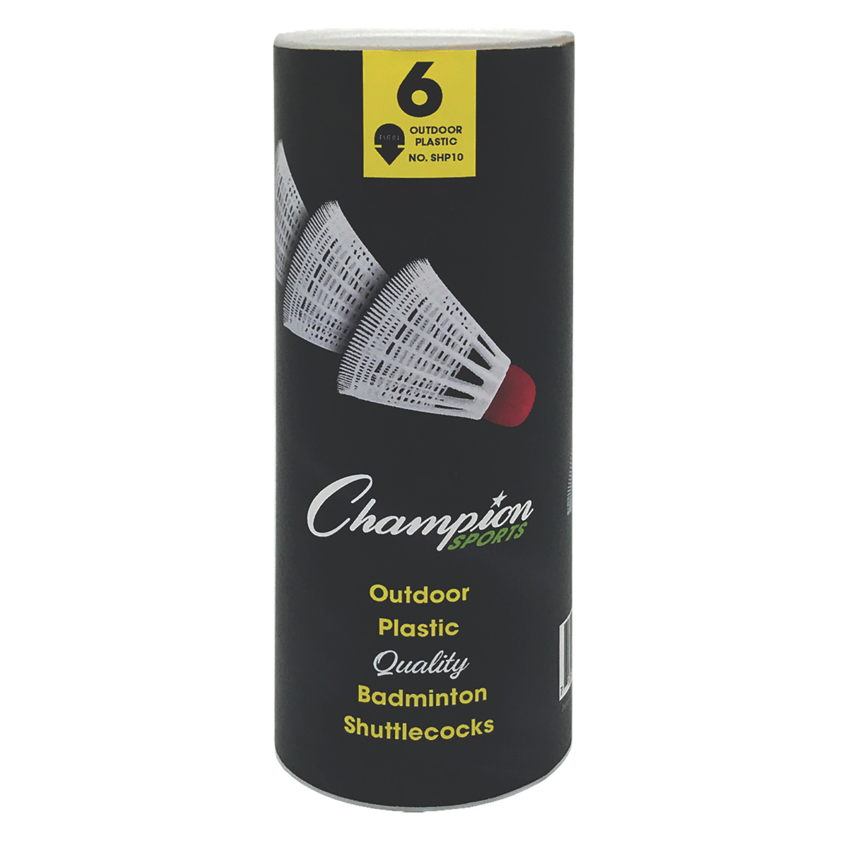Champion Sports Plastic Shuttlecocks, Tube of 6 - Alternate View 8