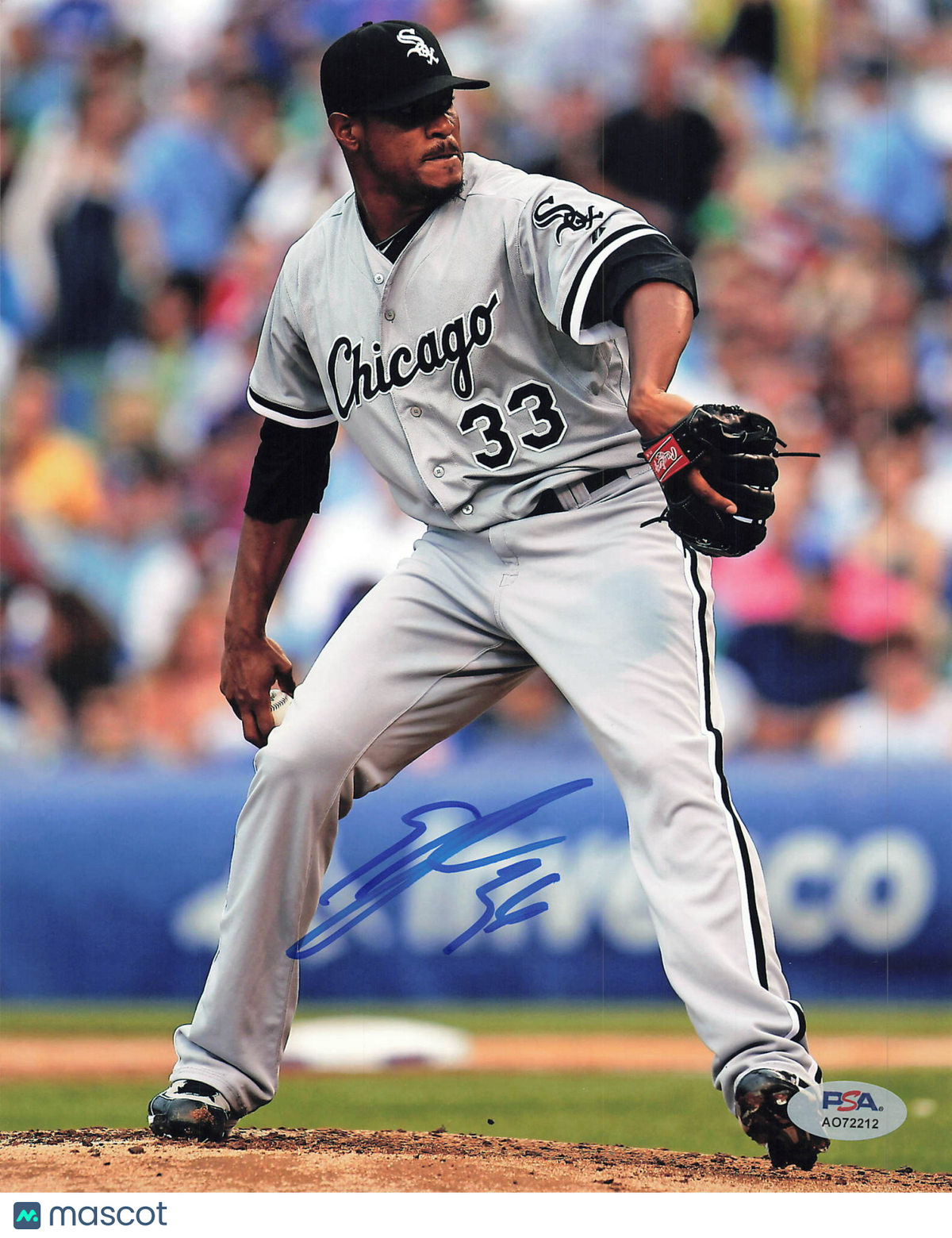 Edwin Jackson Chicago White Sox Signed 8x10 Photo PSA