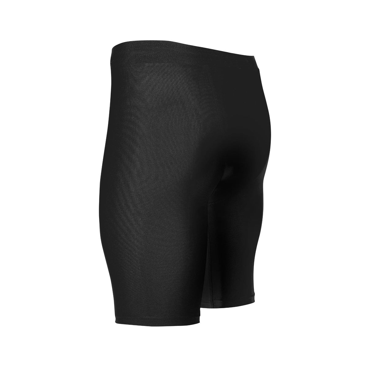 Black Adidas wrestling compression shorts shown from a front-right angle on a white background.