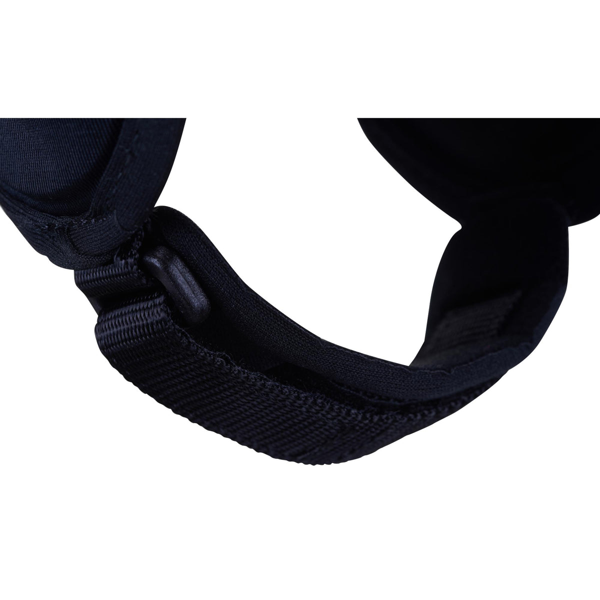 Adidas wrestling headgear with adjustable chin strap and padded ear protection, front view