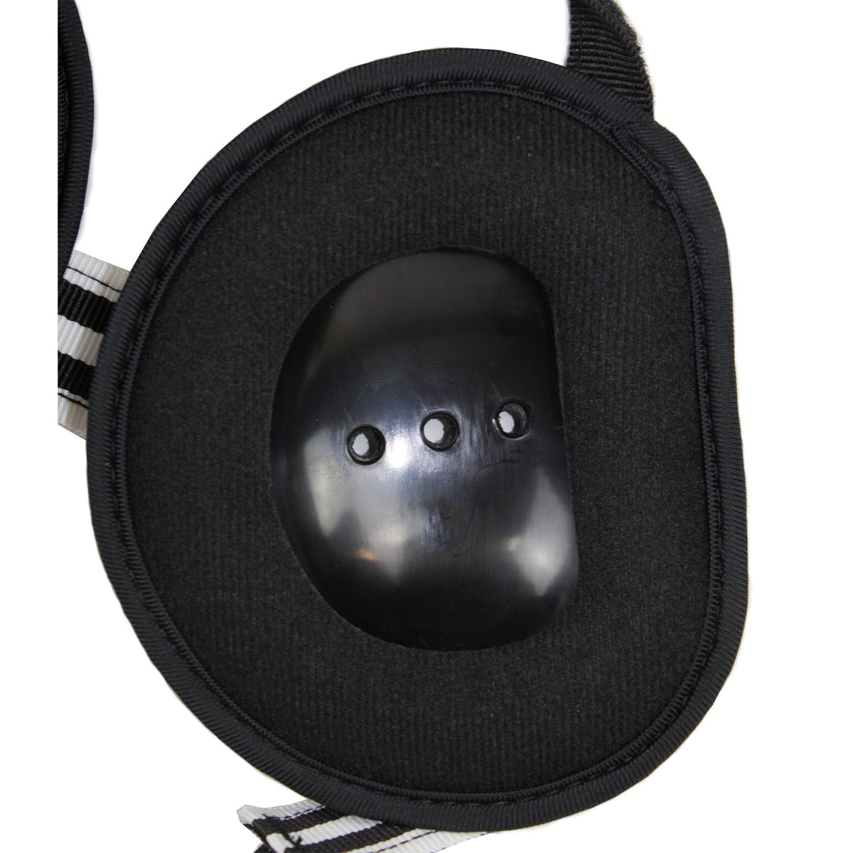 Alternate side view of Adidas wrestling headgear with padded ear guard and adjustable straps