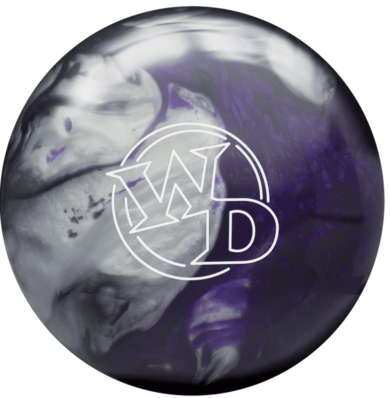 Columbia 300 White Dot Black Purple Silver PRE-DRILLED Bowling Ball