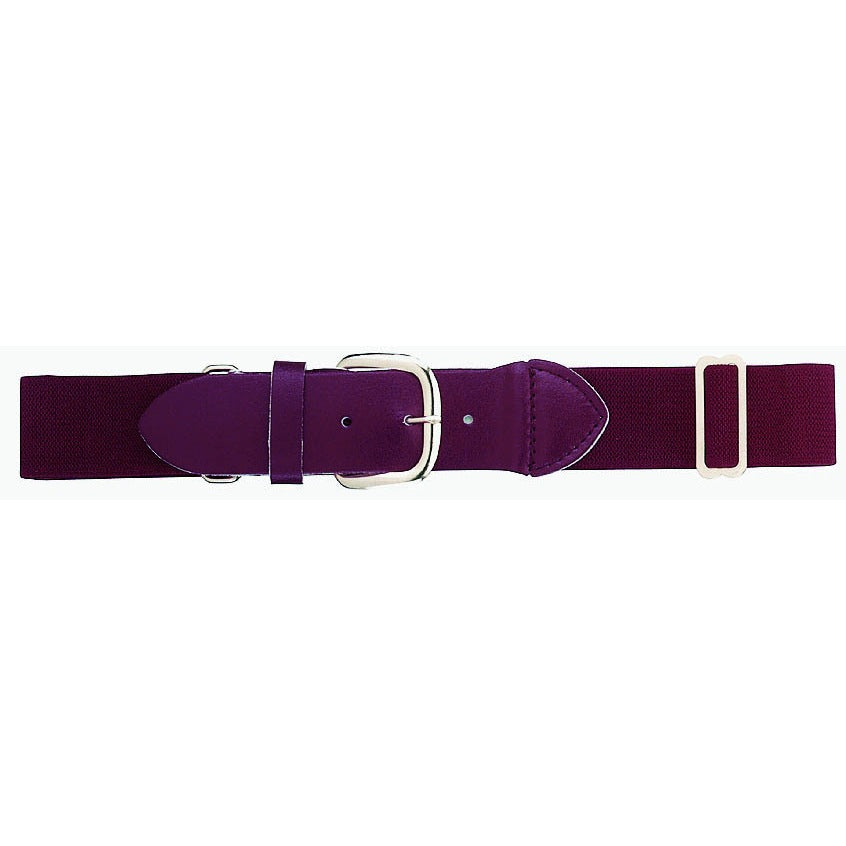 Martin Sports Adult Elastic Baseball Belt, Adjustable 32 to 46 Inch in Maroon - Front View
