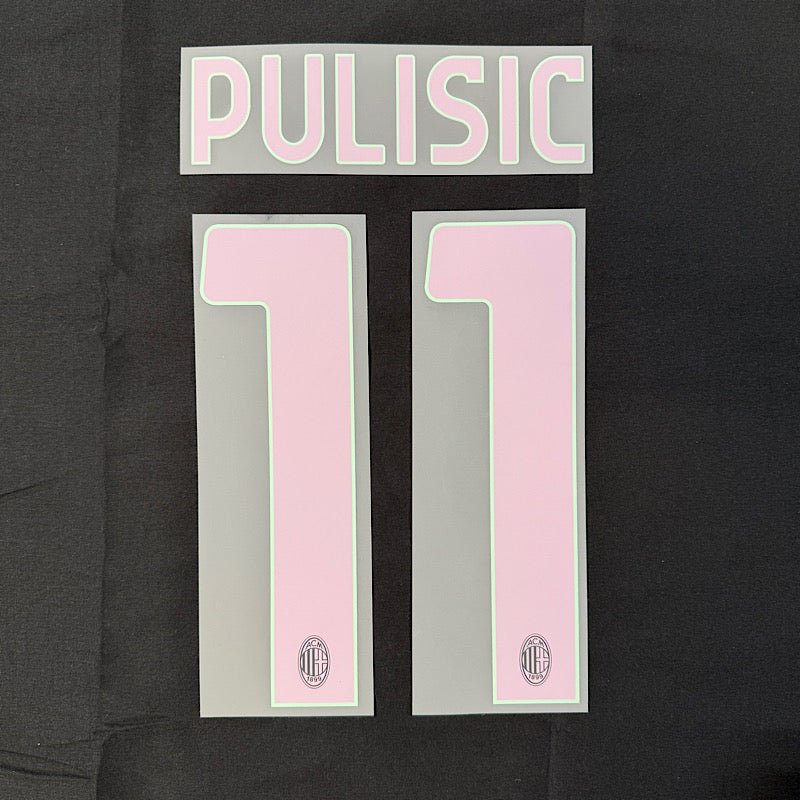 AC Milan 2024/25 Third PULISIC #11 Official Name Set