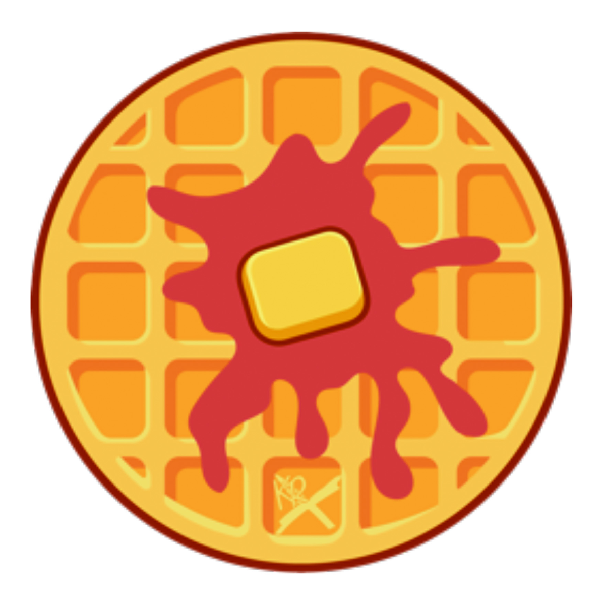 KR Strikeforce Food Design Round Leather Shammy - product view 3