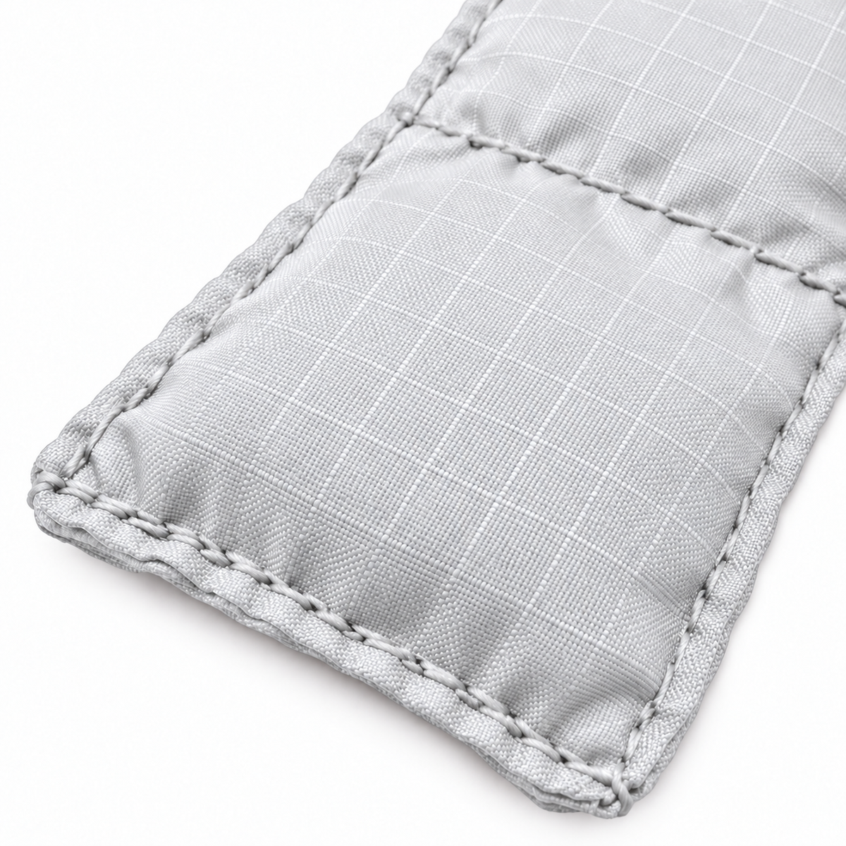 Great Call Athletics Original Football Referee Bean Bag in White - fabric and stitching close-up