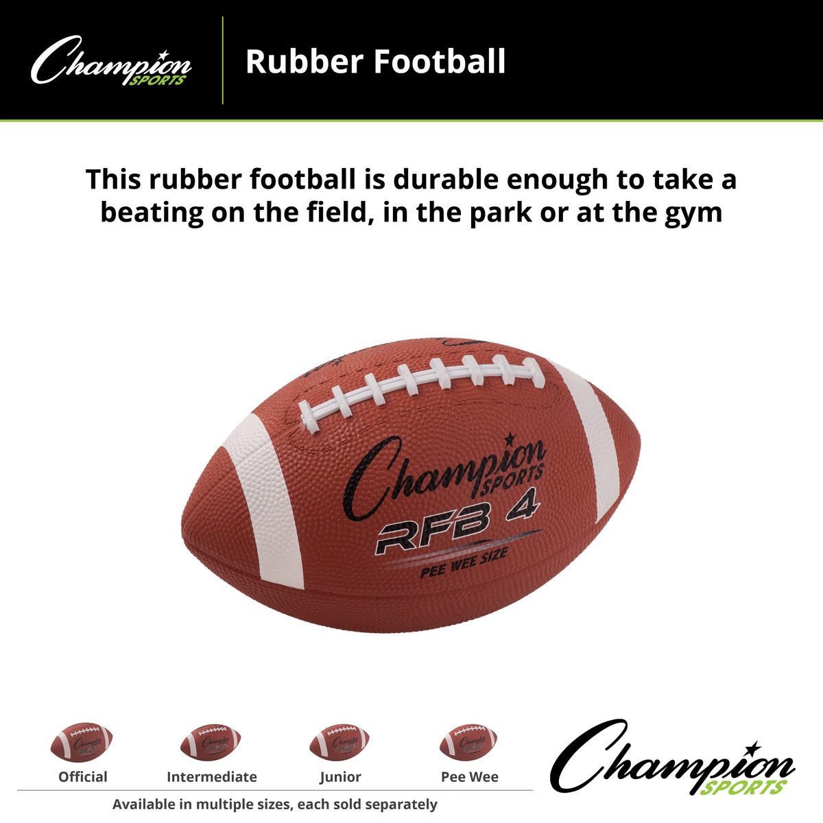 Champion Sports Rubber Football - Alternate View 11