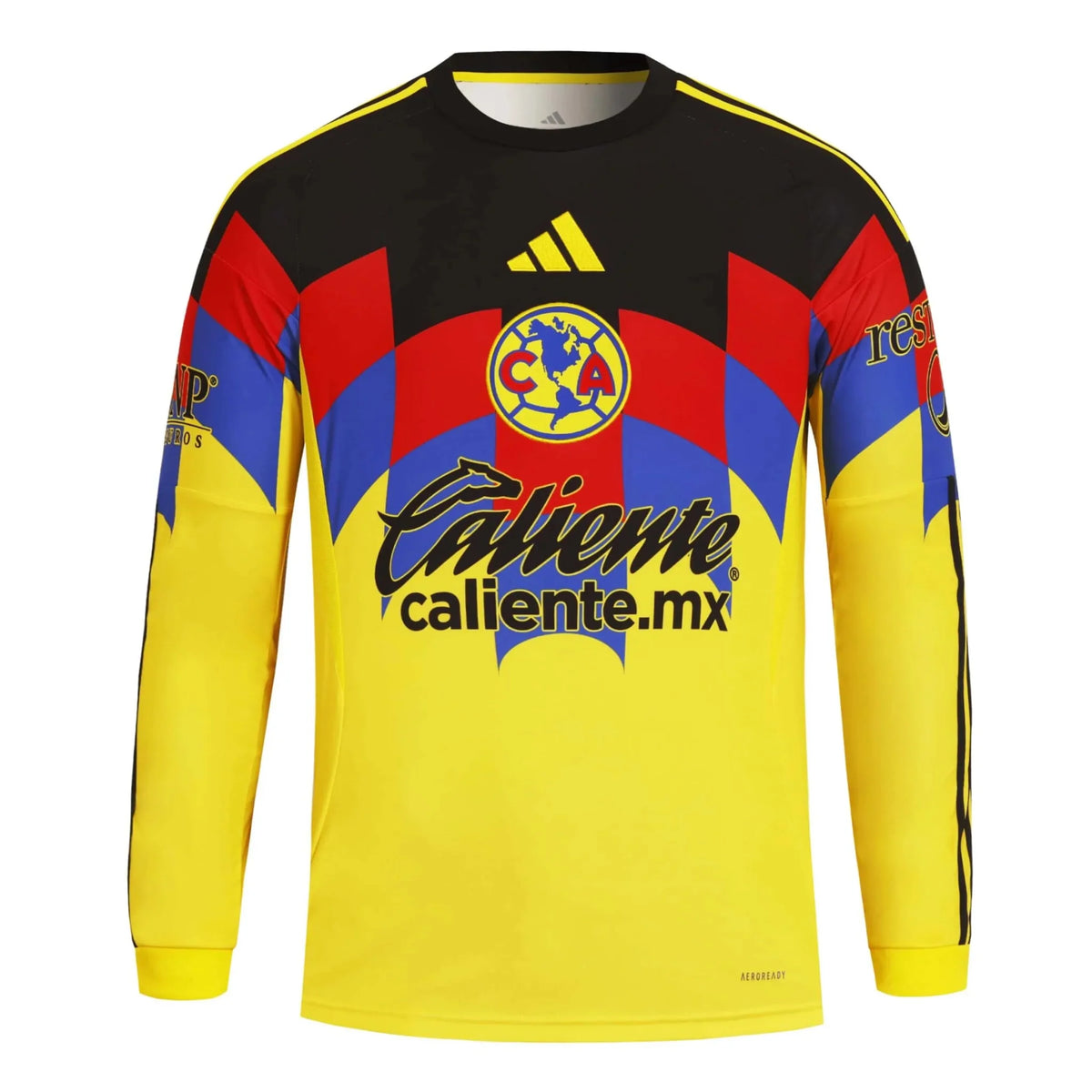 adidas 2025-26 Club America Men's Stadium Home Long-Sleeve Soccer Jersey