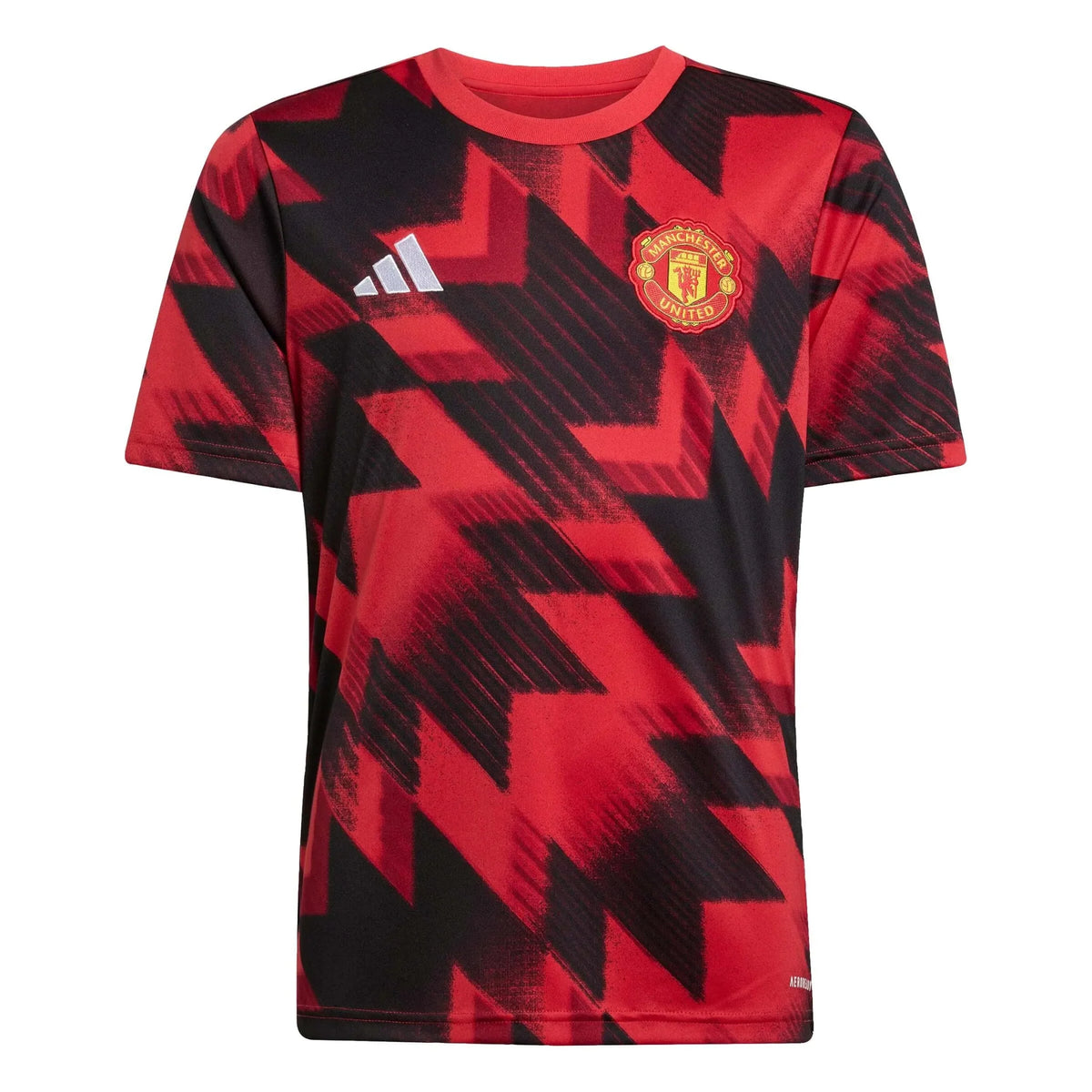 adidas 2025-26 Manchester United Youth Pre-Match Soccer Jersey