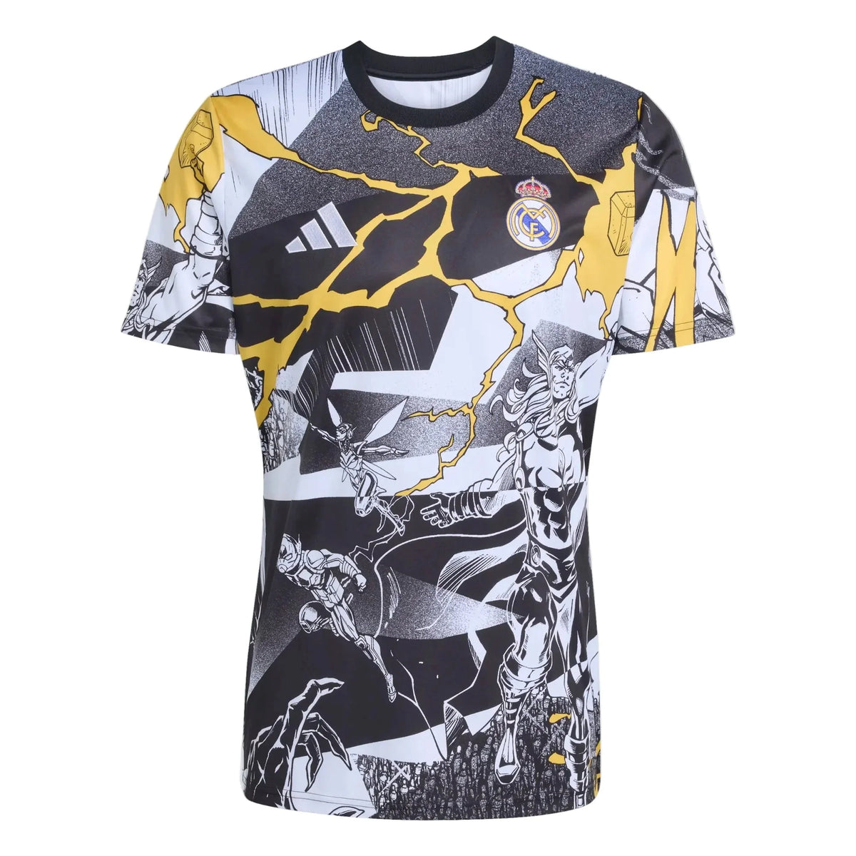 adidas 2025-26 Real Madrid Men's Avengers Pre-Match Soccer Jersey