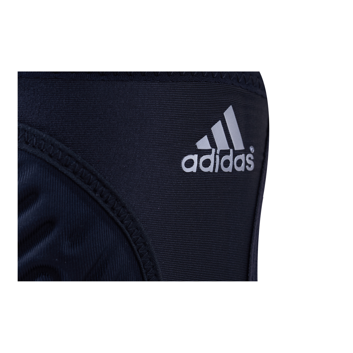 Adidas aK100 black wrestling knee pad logo detail