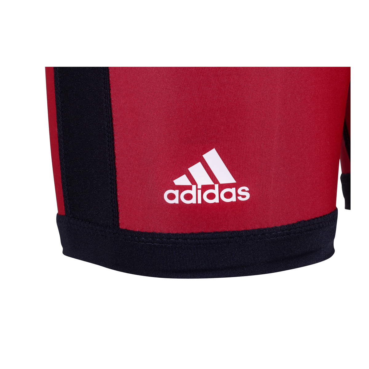 Adidas aS103r reversible wrestling singlet red logo detail