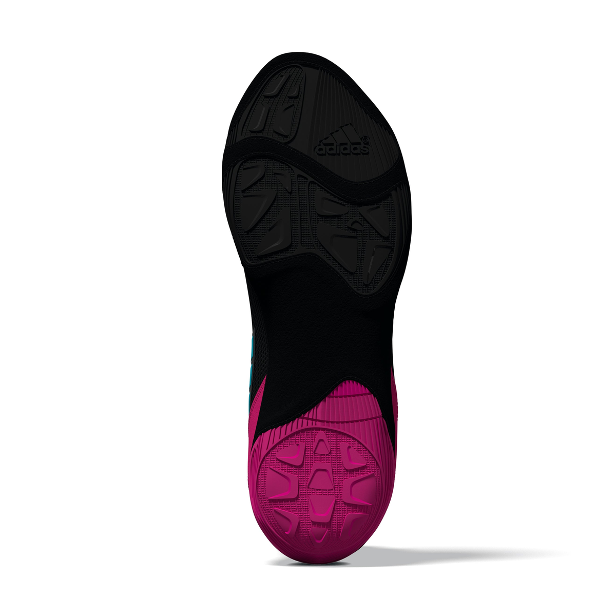 Adidas Adizero Black/Cyan/Pink Wrestling Shoes