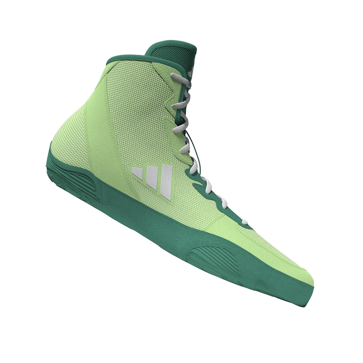Adidas Adizero Lime/White/Teal Wrestling Shoes