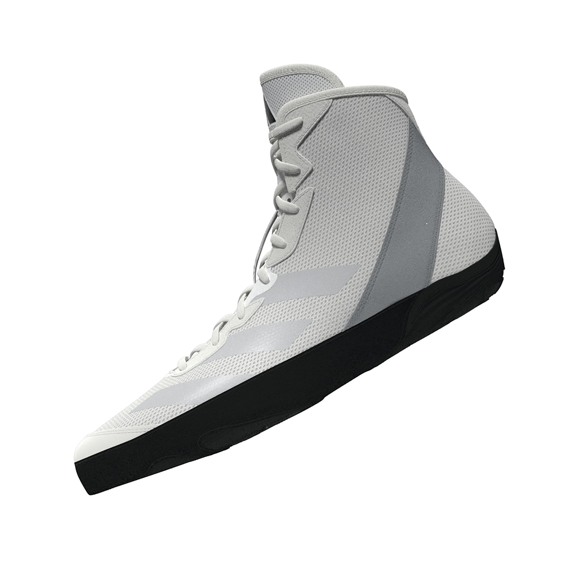 Adidas Adizero White/Silver/Black Wrestling Shoes