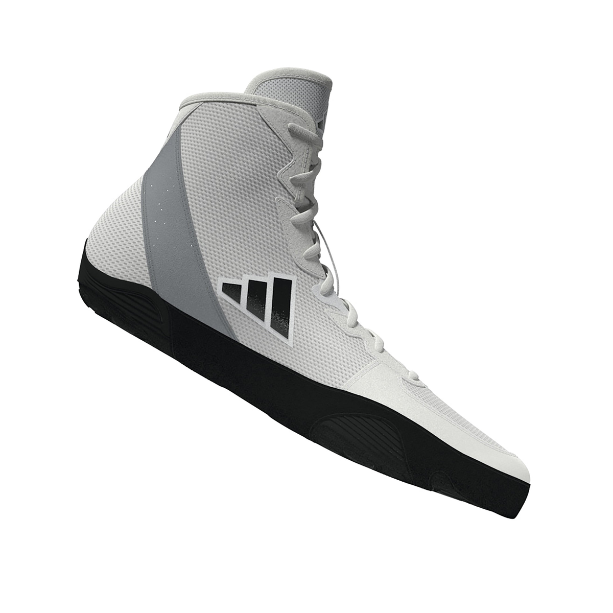 Adidas Adizero White/Silver/Black Wrestling Shoes