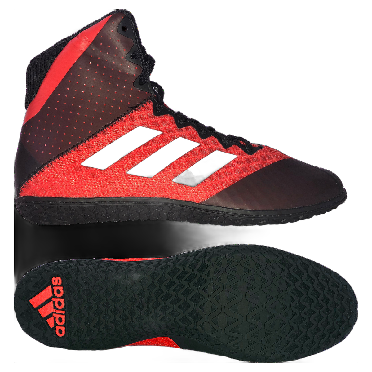 Adidas BC0532 Mat Wizard 4 Red & Black Wrestling Shoes