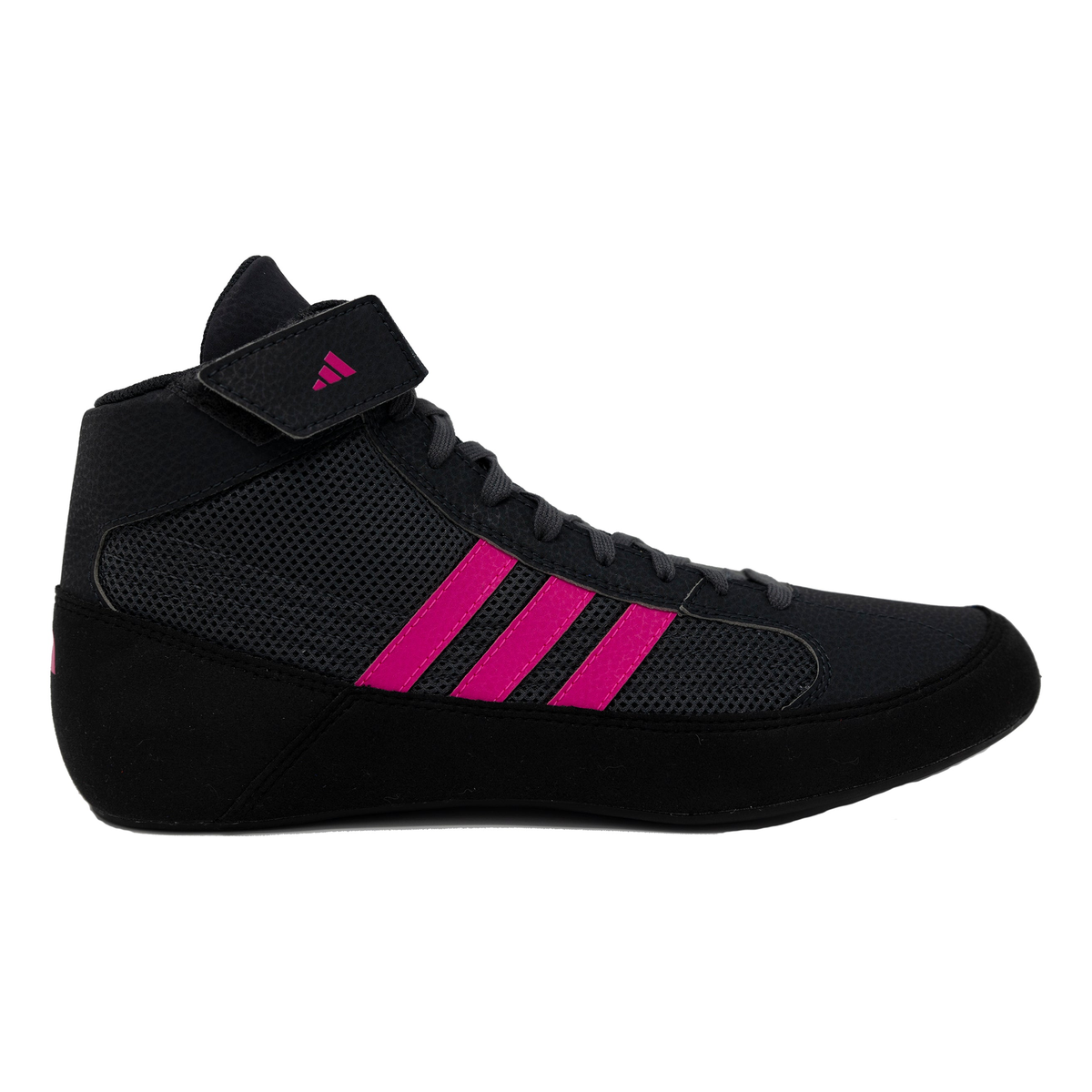 Adidas HVC 2 Black/Charcoal/Pink Wrestling Shoes HP6870 – Great