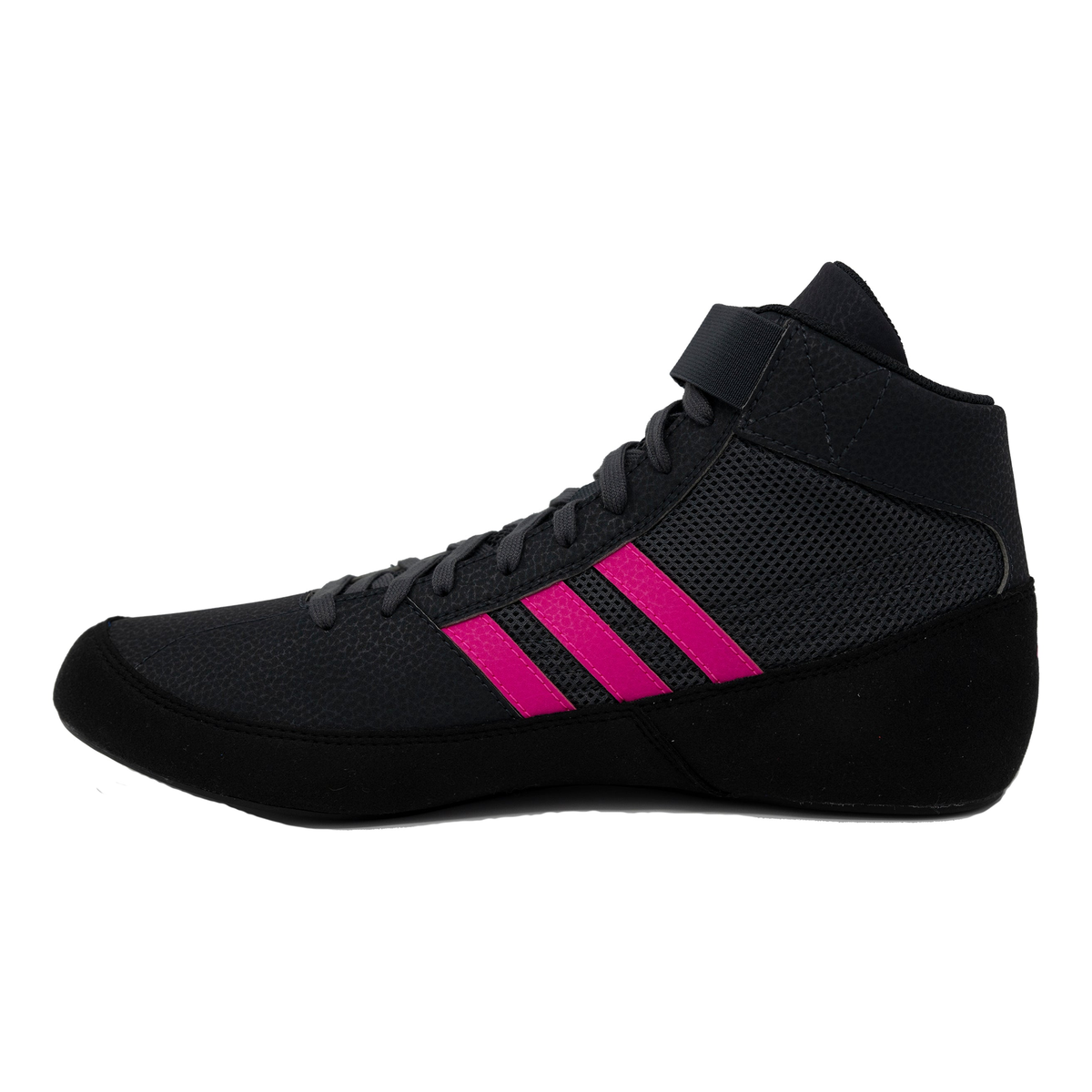 Adidas HP6870 HVC 2 Black/Charcoal/Pink Wrestling Shoes