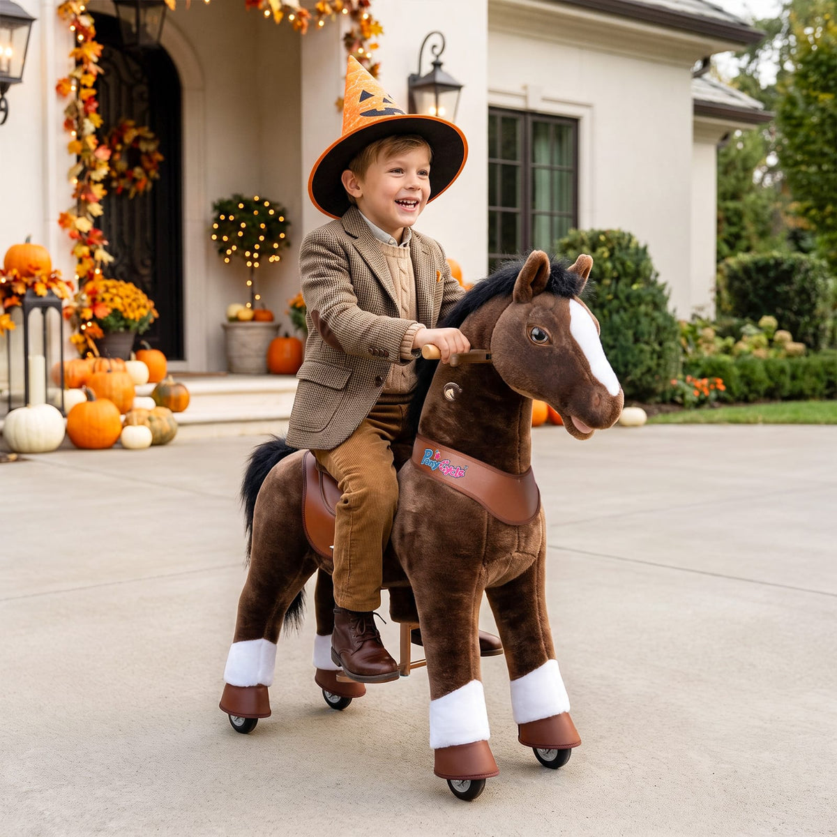 Model Y® Horse Ride-On Toy Age 4, 7, Chocolate Brown - View 2