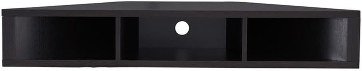 Corner Floating TV Stand with 3 Open Shelves - View 3