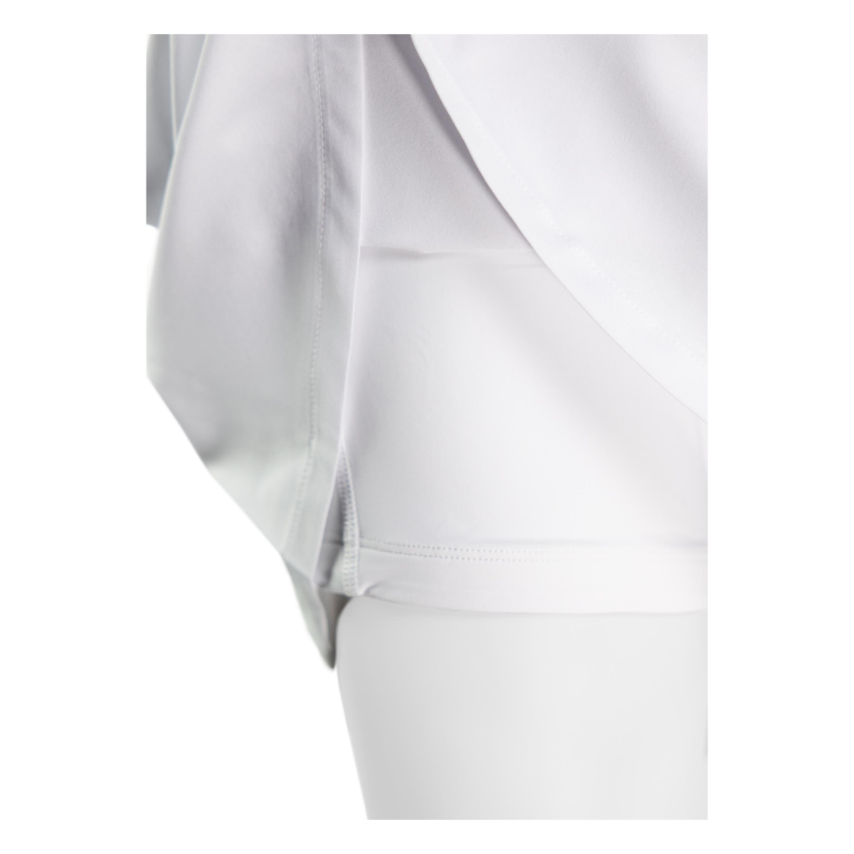TMPR Women's Performance Mid-Rise Skort, White - Detail View 3