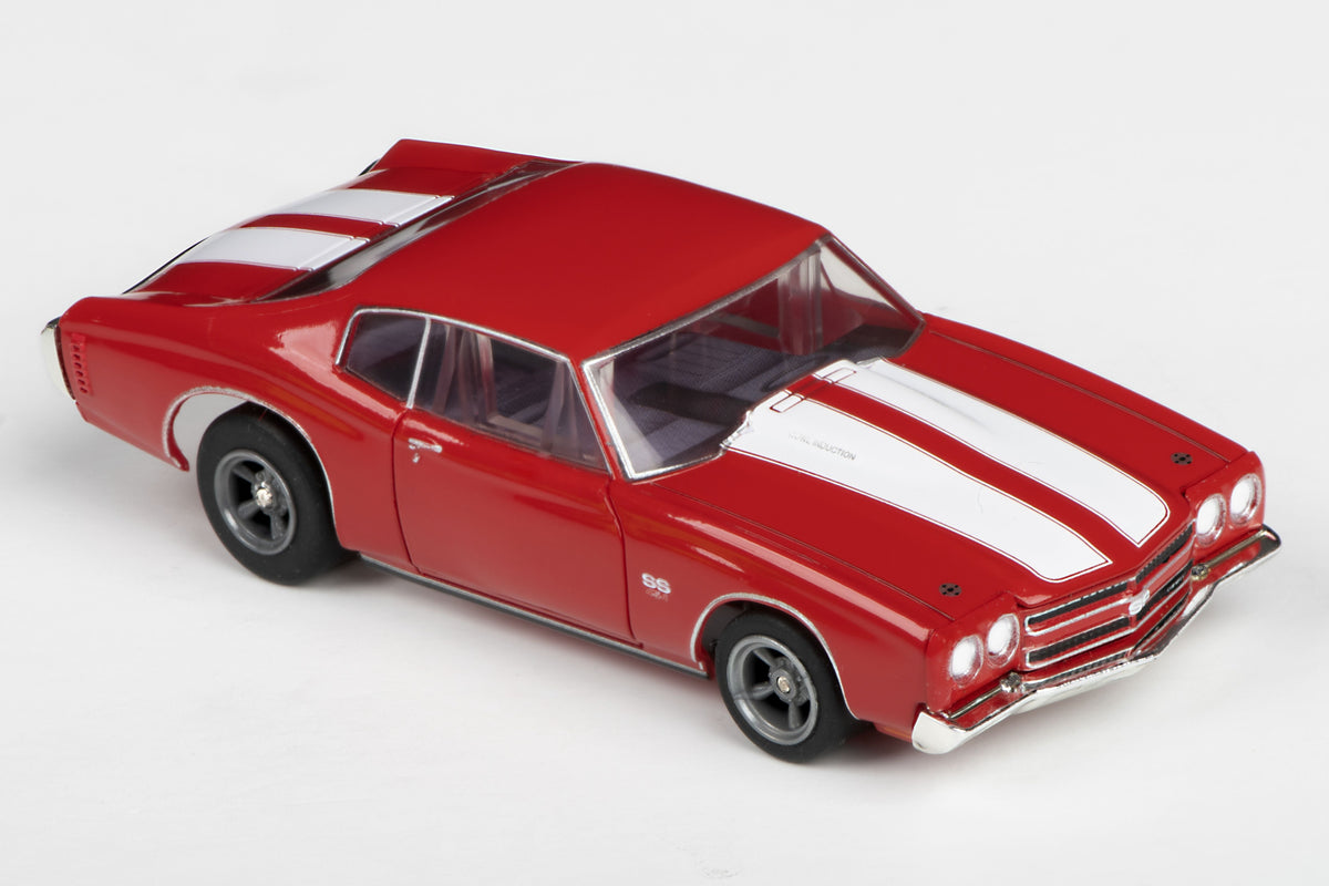 1970 Chevelle 454 - Red HO Scale Slot Car - View 3