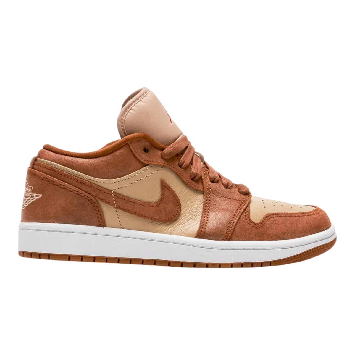 Air Jordan 1 Low SE Women's Sneakers — Legend Coffee Brown Suede Low-Top
