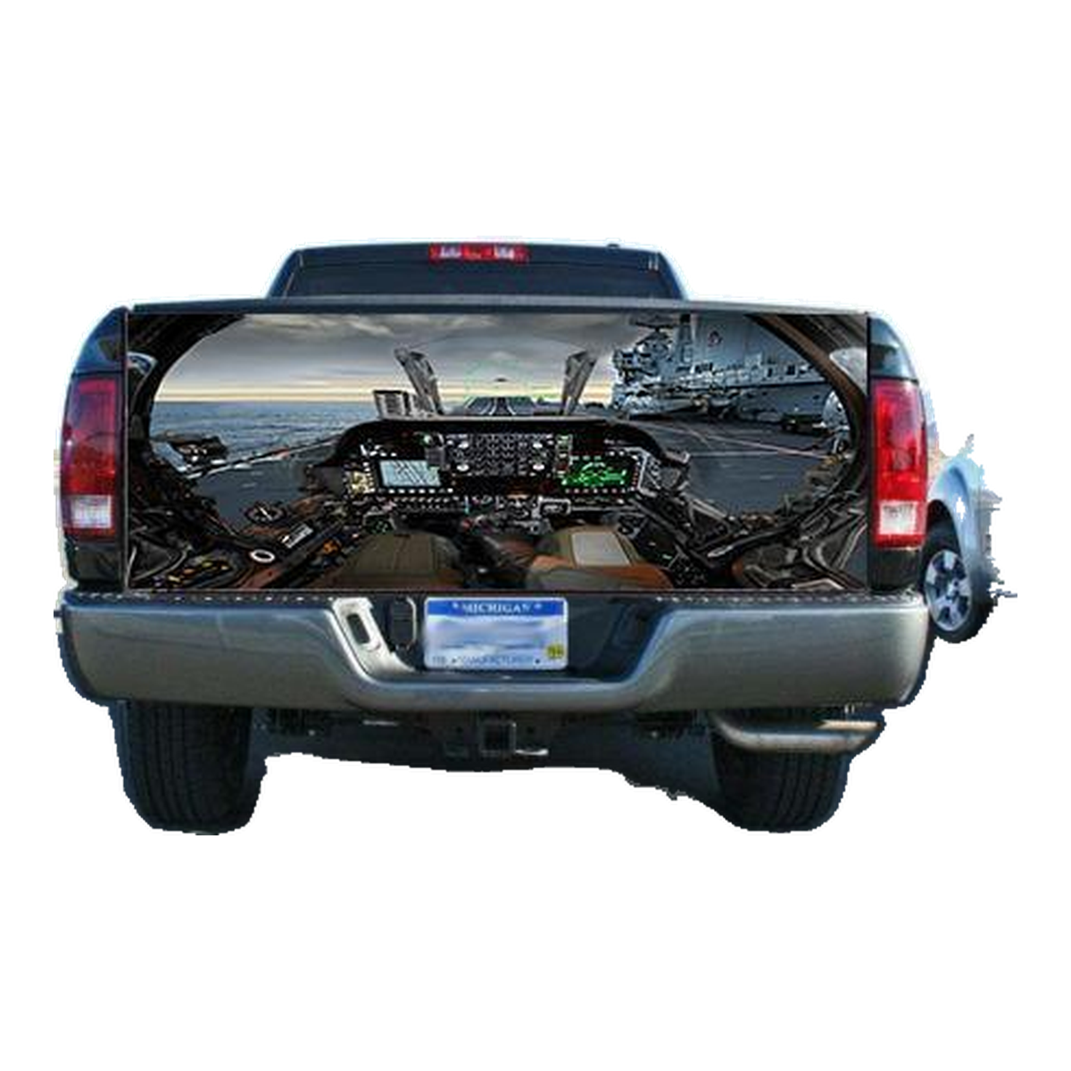 Aircraft Carrier Jet Take-off Tailgate Wrap Vinyl Graphic Decal Sticker Wrap product photo