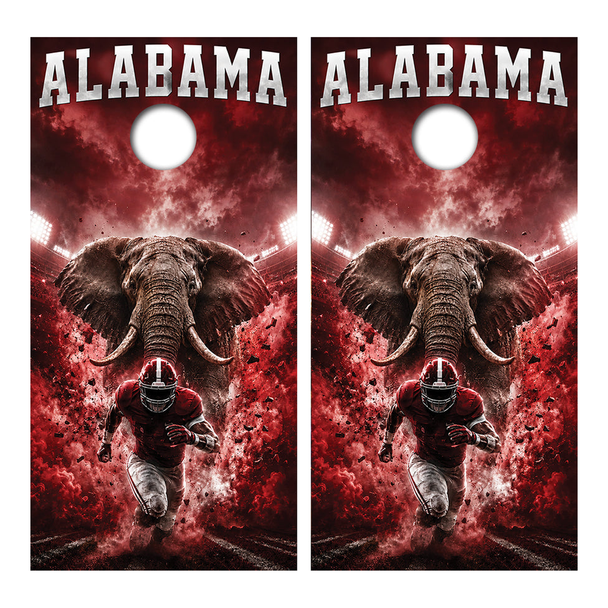 Alabama Crimson Tide Football Inspired Cornhole Design - Corn5201 - Great Call Athletics