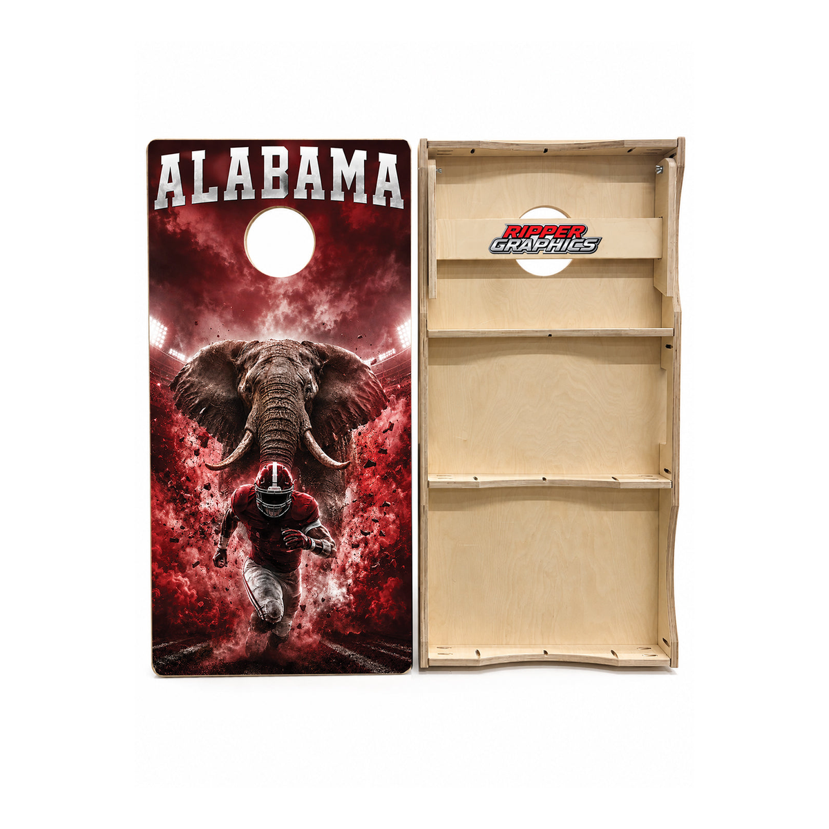 Alabama Crimson Tide Football Inspired Cornhole Design - CH5201 - Great Call Athletics