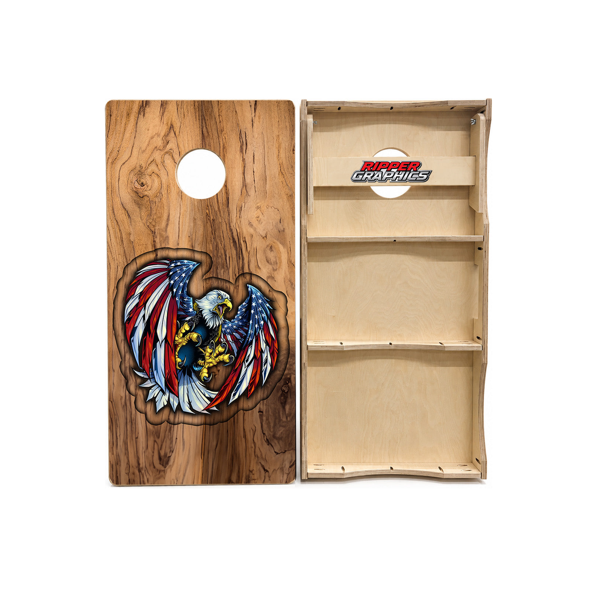 American Eagle Routered Design Cornhole Design product photo