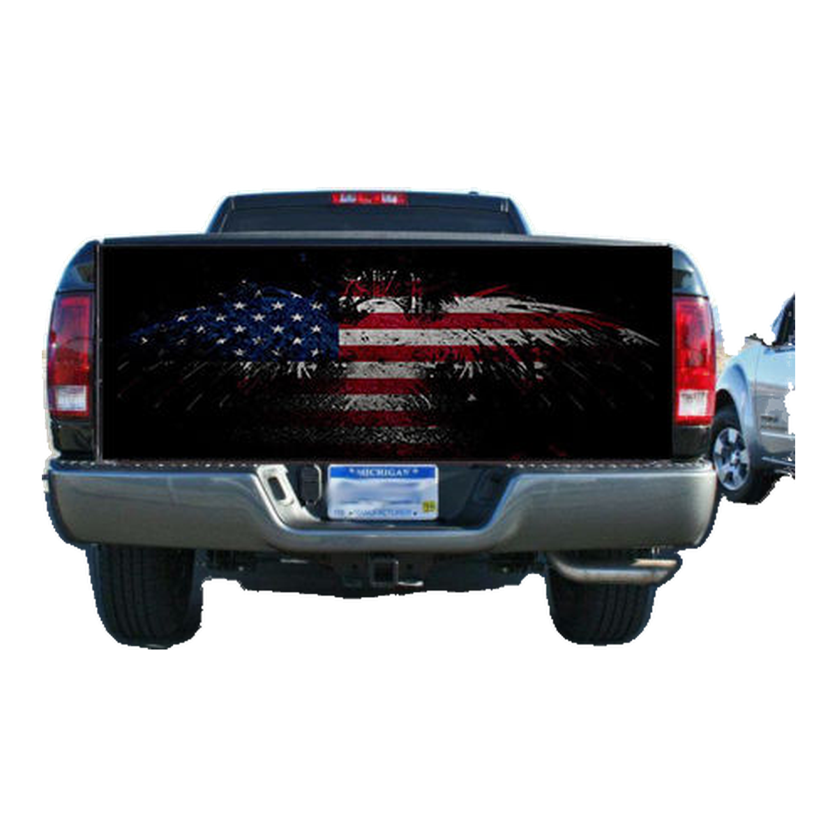 American Flag Eagle USA Truck Tailgate Wrap Vinyl Graphic Decal Sticker Wrap product photo