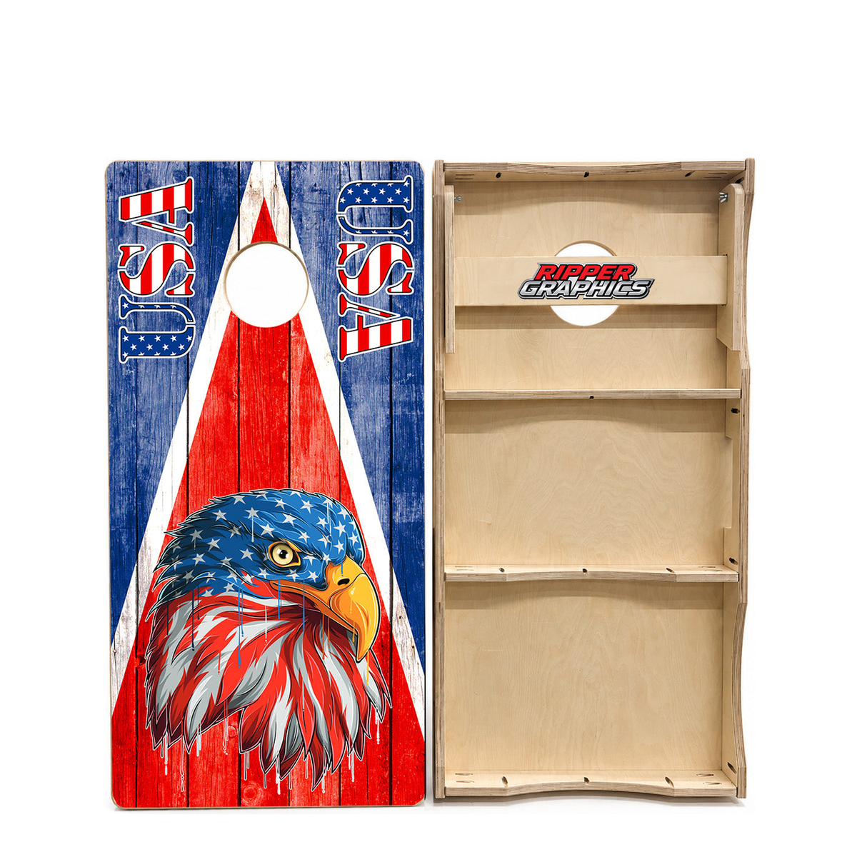 American Flag USA Eagle Cornhole Design product photo