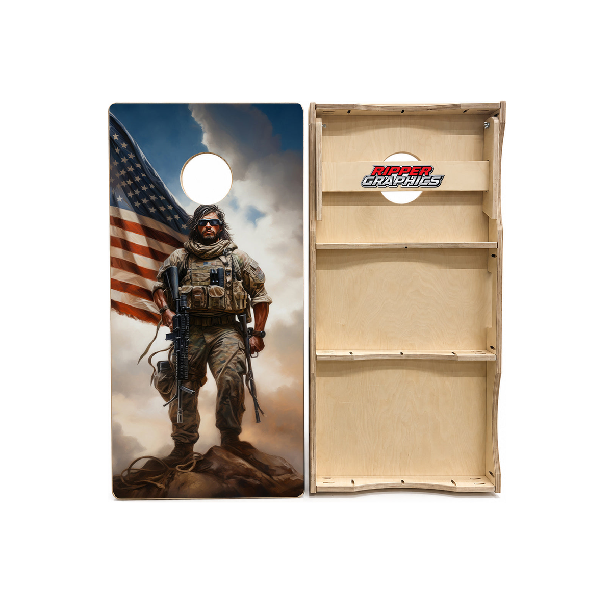 American Patriot Cornhole Design product photo