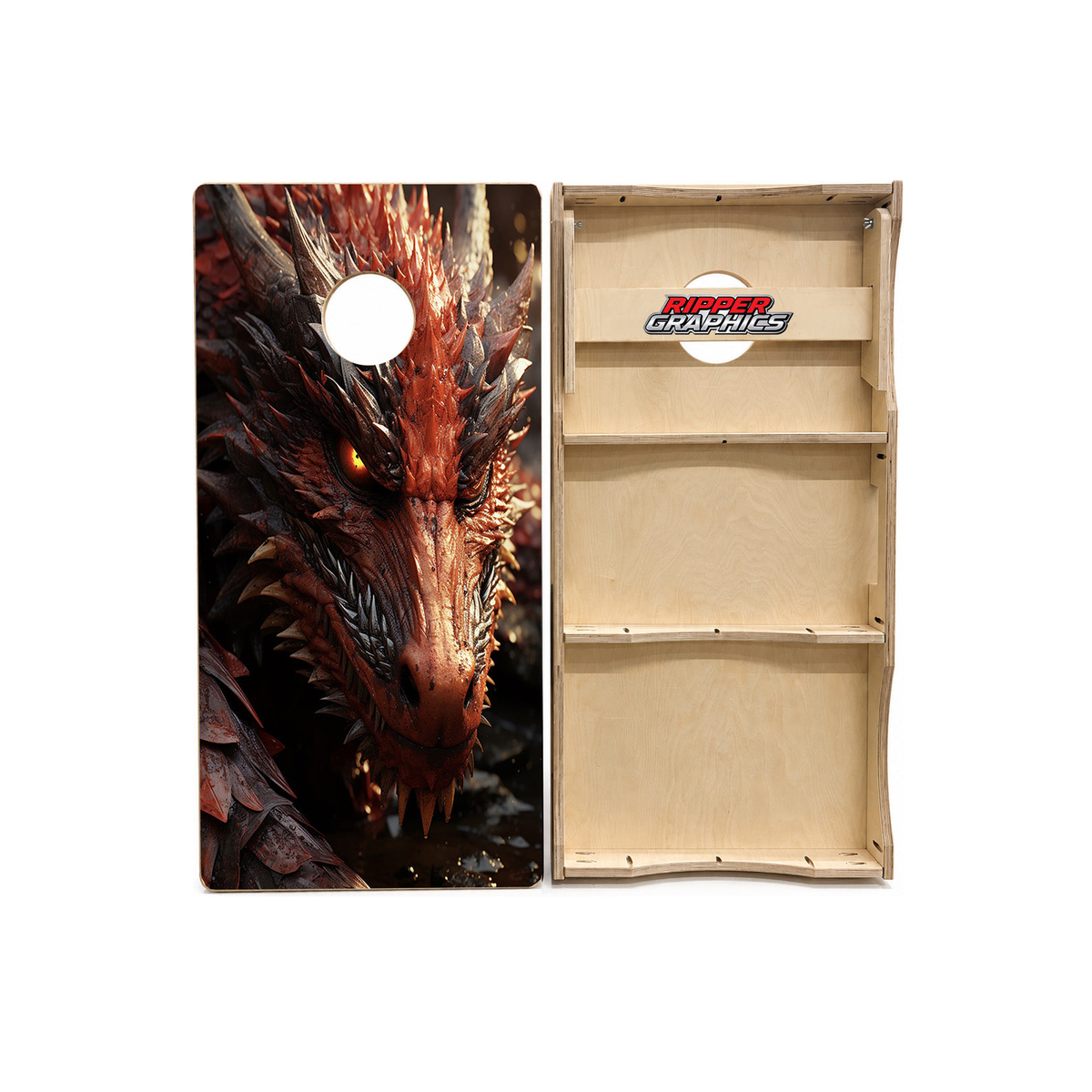 Angry Dragon Cornhole Design product photo