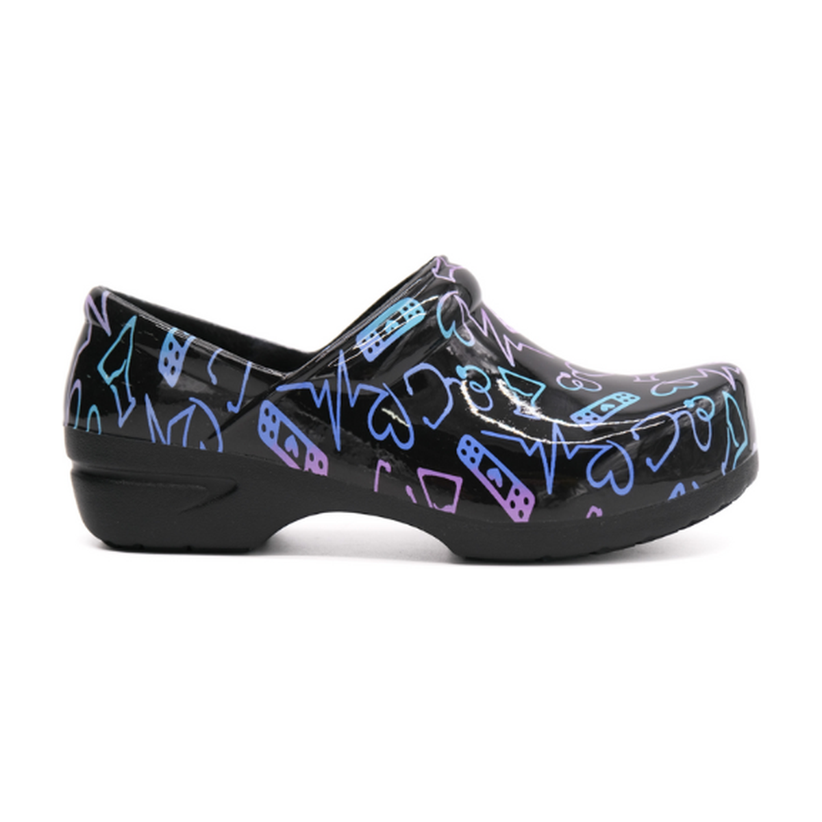 Anywear SR Angel Work Shoes - Medical Icons/Black Patent - primary view