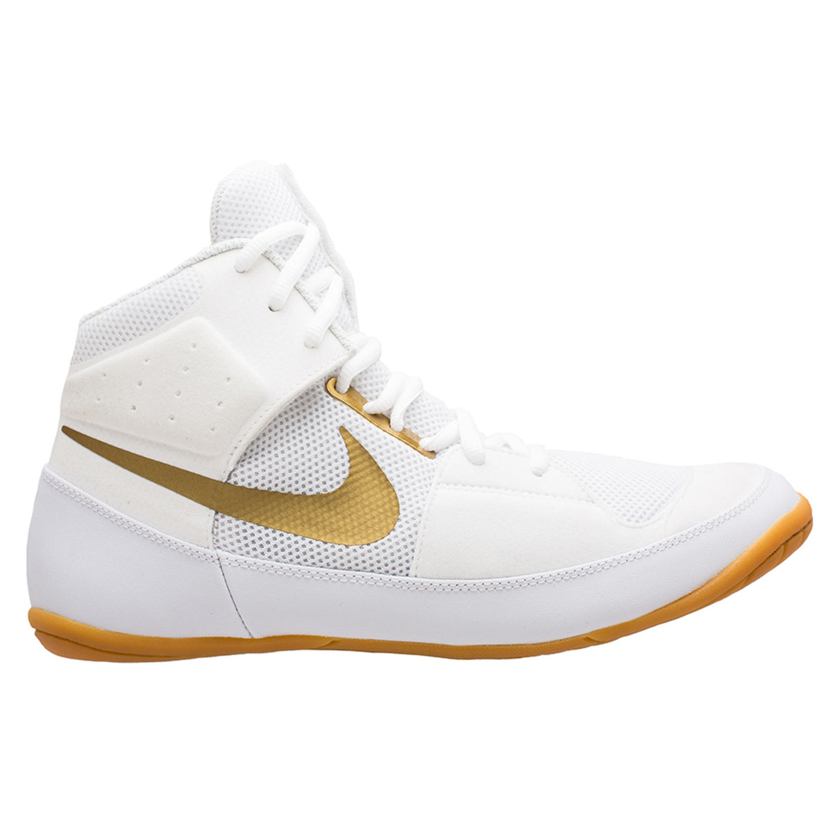 Nike Fury White/Gold Unisex Wrestling Shoes