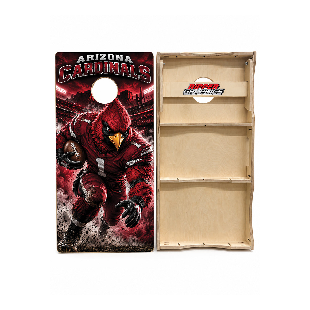 Arizona Cardinals Football Inspired Cornhole Design - CH5250 - Great Call Athletics