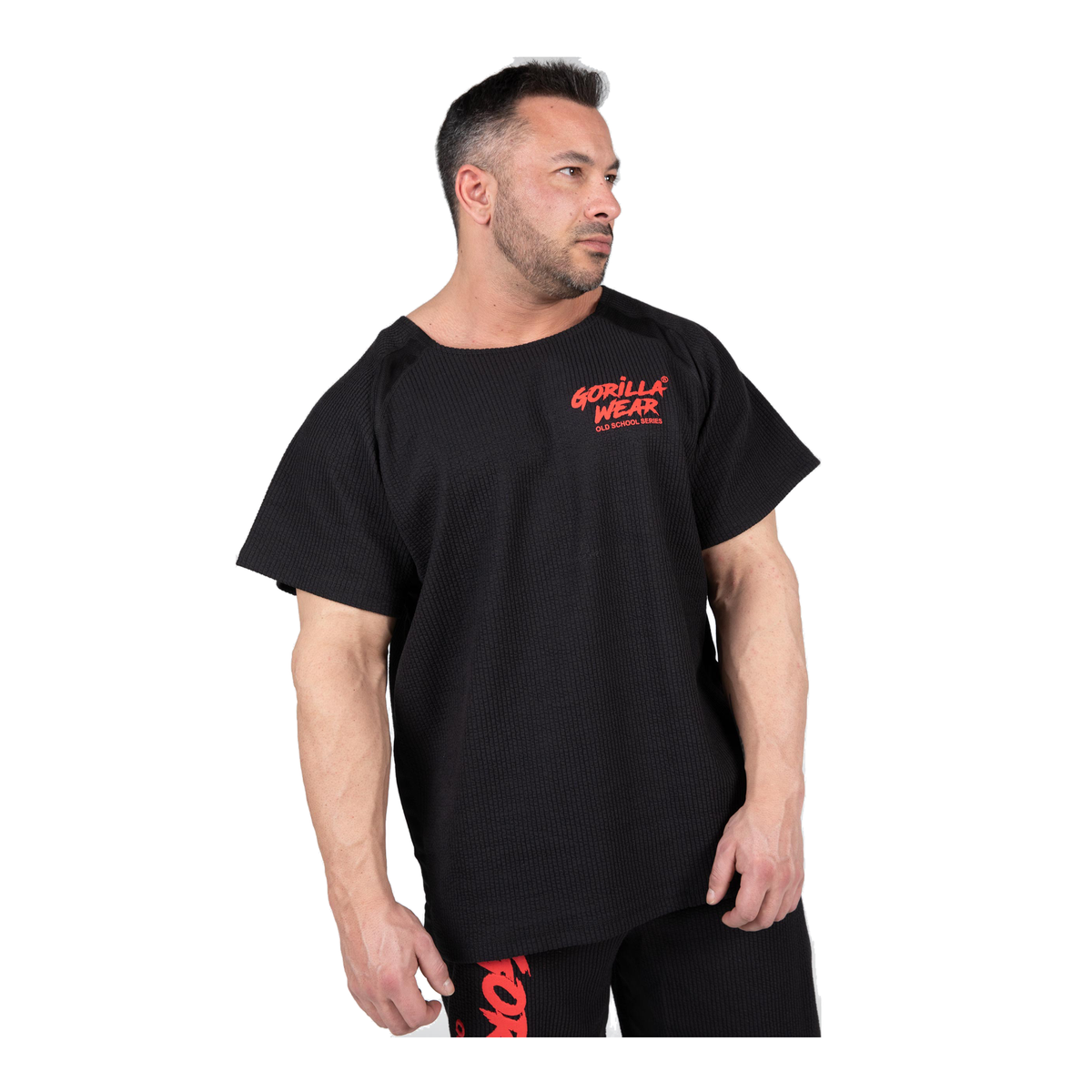 Augustine Old School Workout Top - Black/Red product photo