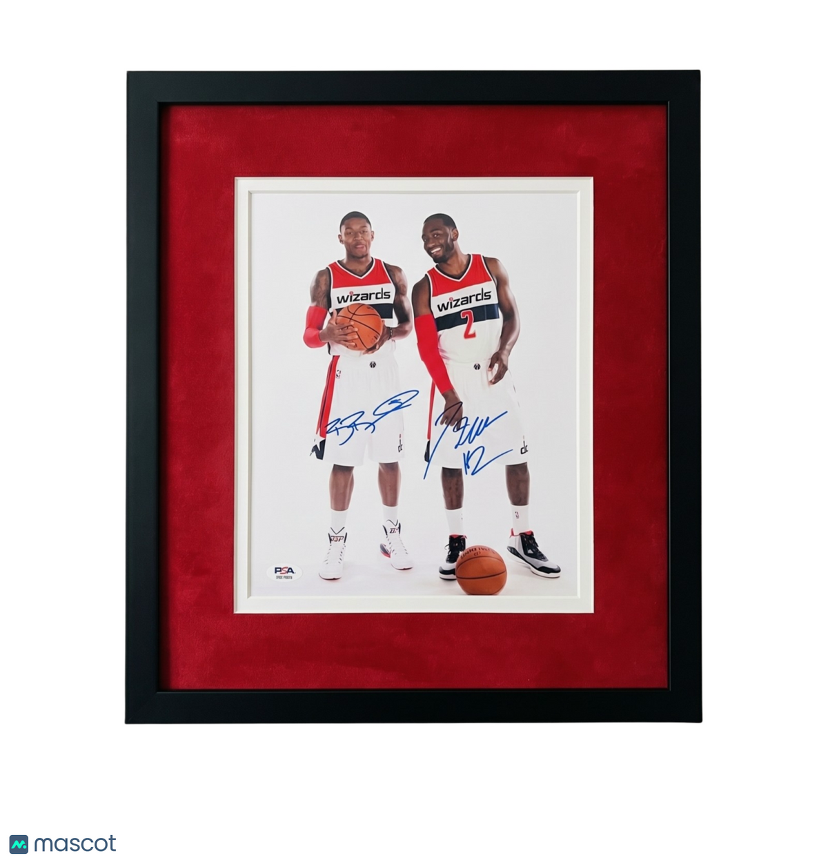 John Wall and Bradley Beal Washington Wizards Signed 16x20 Custom Framed Photo