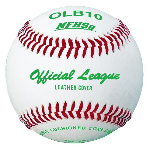 Martin Sports Official League Leather Baseballs, NFHS, Dozen - Front View