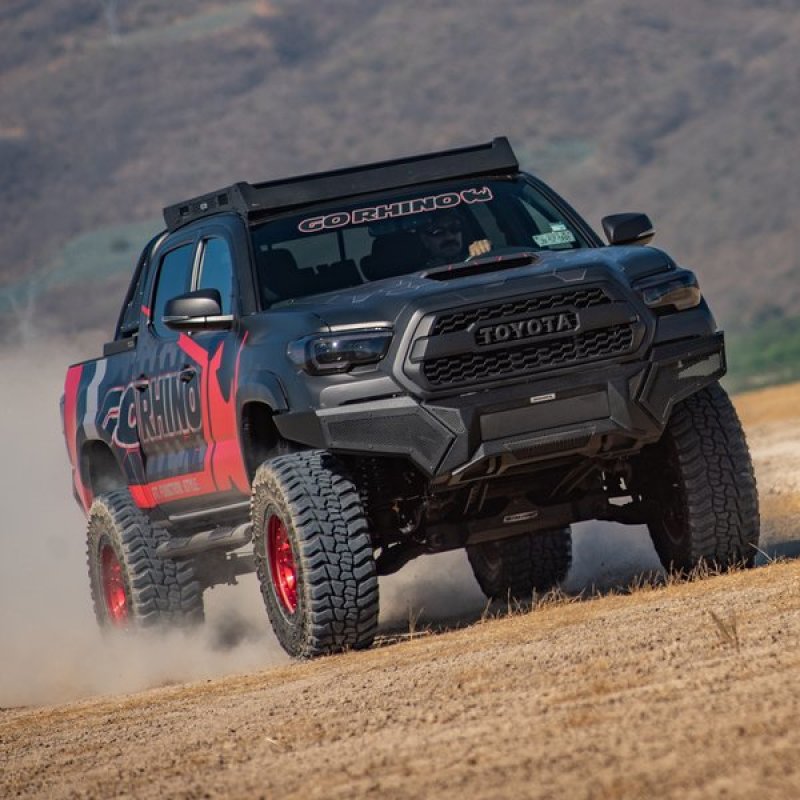 Go Rhino 16-21 Tacoma Element Front Bumper w/ Power Actuated Hide-away Light Bar Mount Tex Black - View 26