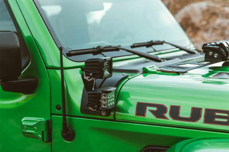 Rigid Industries 2018 Jeep JL - Cowl Mount Tall Extension Arm Kit - View 4