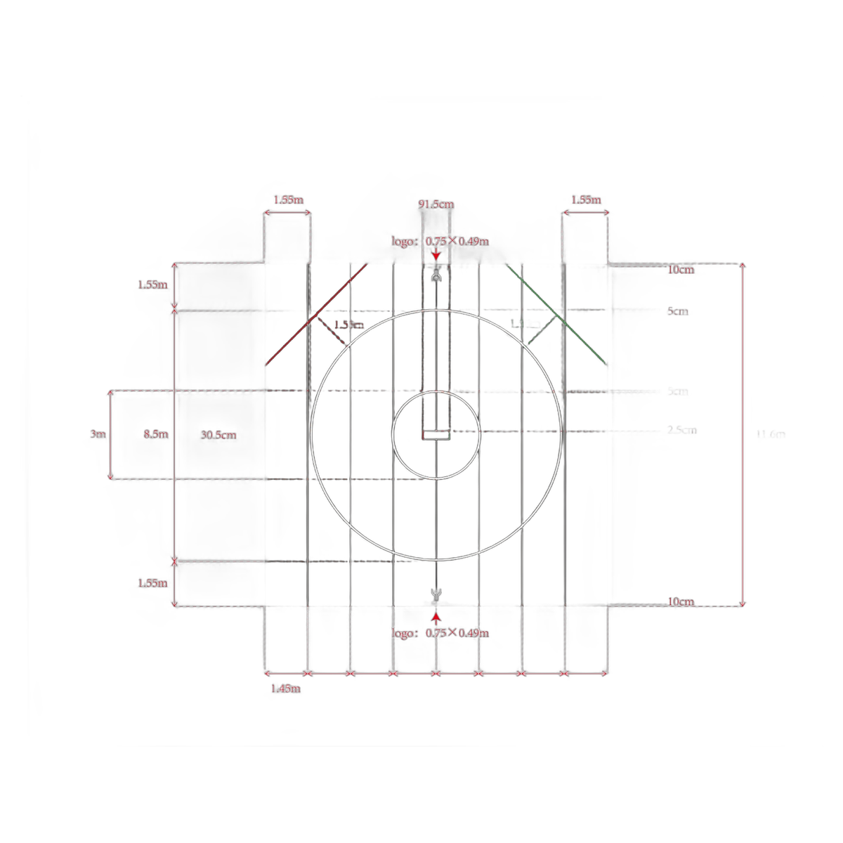 Great Call Athletics 38 x 38 NFHS Regulation Wrestling Mat Tournament Ready