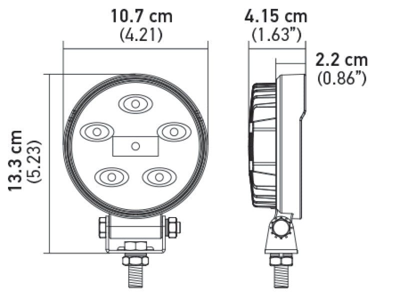 Hella ValueFit Work Light 5RD LED MV CR LT - View 2
