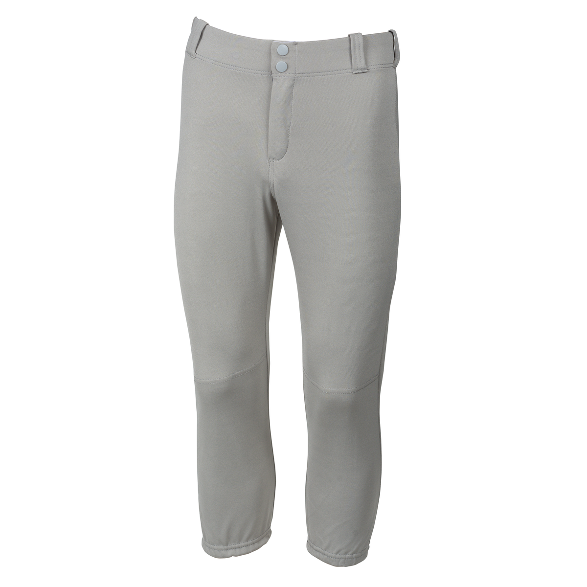 Martin Sports Girls and Women's Low Rise Softball Pants in Grey Youth L - Front View