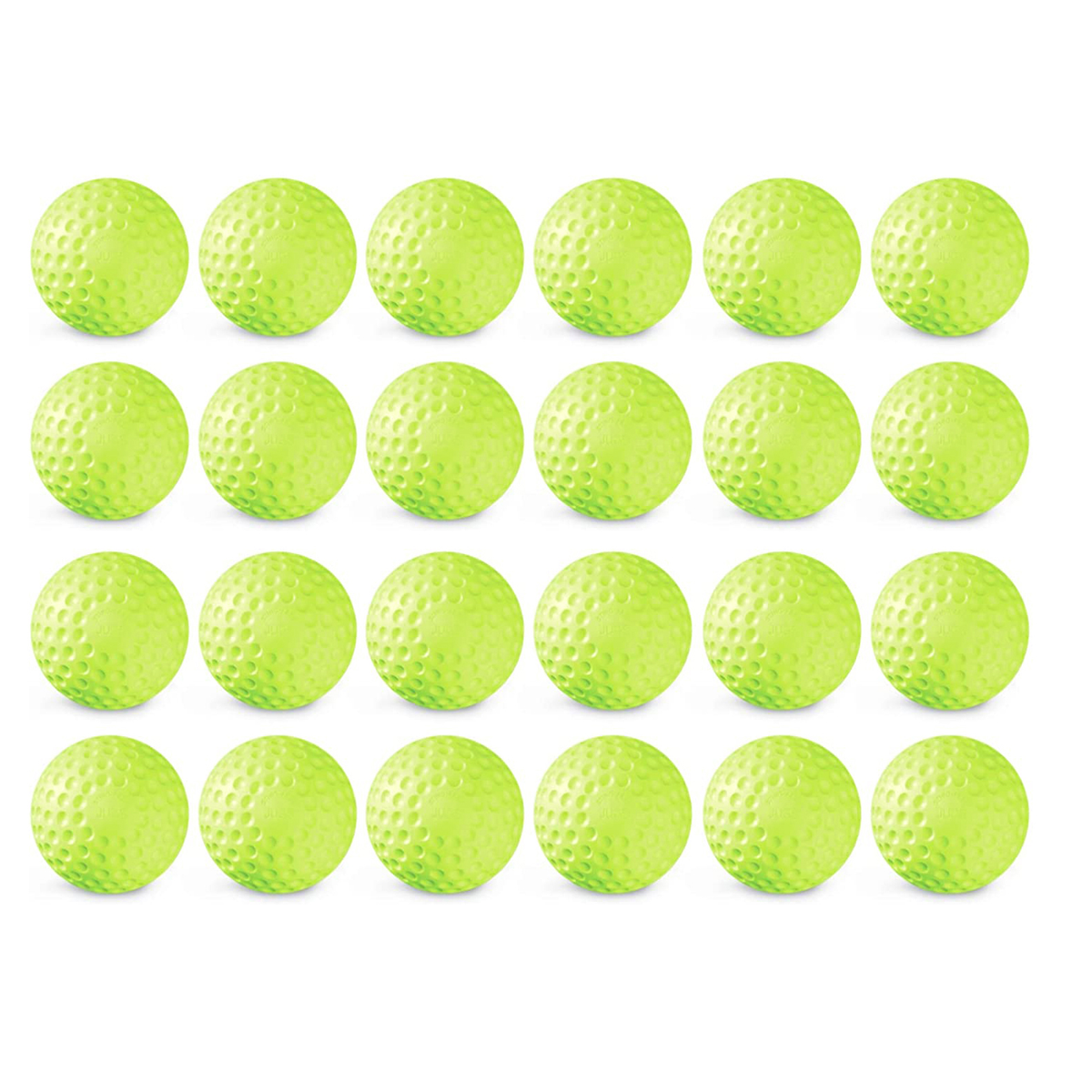 JUGS Bucket of Dimpled Sting-Free Softballs, Game-Ball Yellow - Alternate View 2