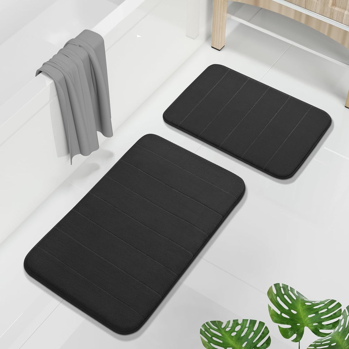 Bath Rug Set, 2-Piece Memory Foam Non-Slip - View 36